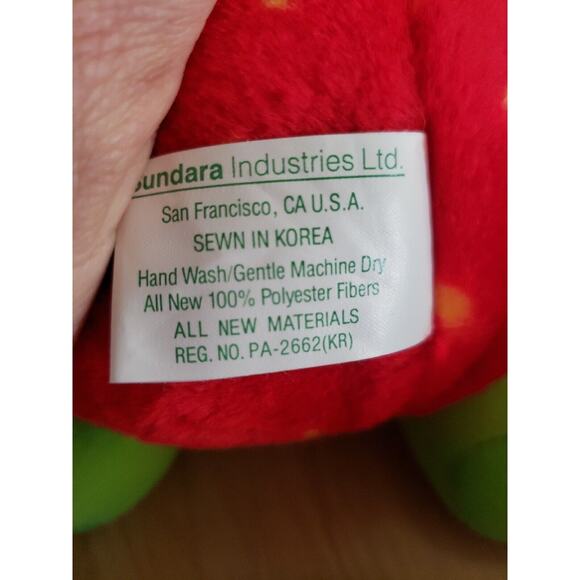 Del Monte Country Strawberry Fruit Vintage 1988 Plush Stuffed Promo Toy 10" - Picture 6 of 6